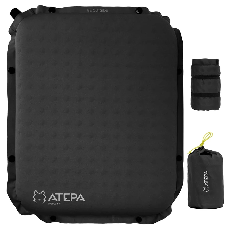 ATEPA BUBBLE 6.5 Self-Inflating Memory Foam Seat Cushion
