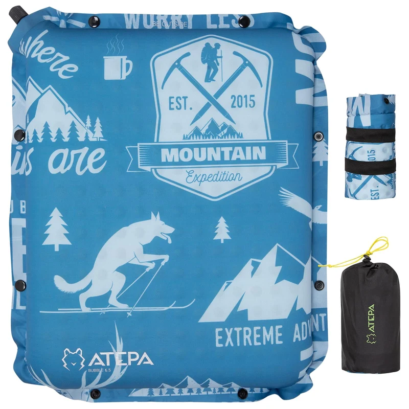 ATEPA BUBBLE 6.5 Self-Inflating Memory Foam Seat Cushion