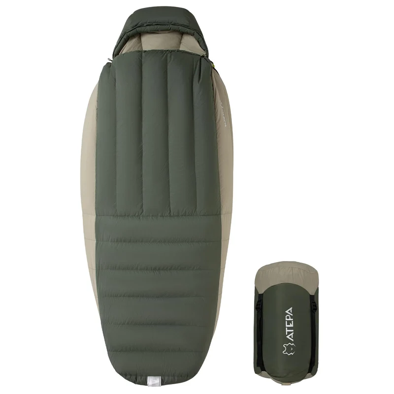 ATEPA PROMOTER 850 Ultralight Down Mummy Sleeping Bag | 850g 650FP Coldmaster™ Down, 17.6°F Limit Rating, 20D Nylon Shell