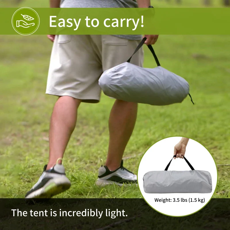 ATEPA BRESCIA 1-Person Ultralight Camping Tent with Stove Jack