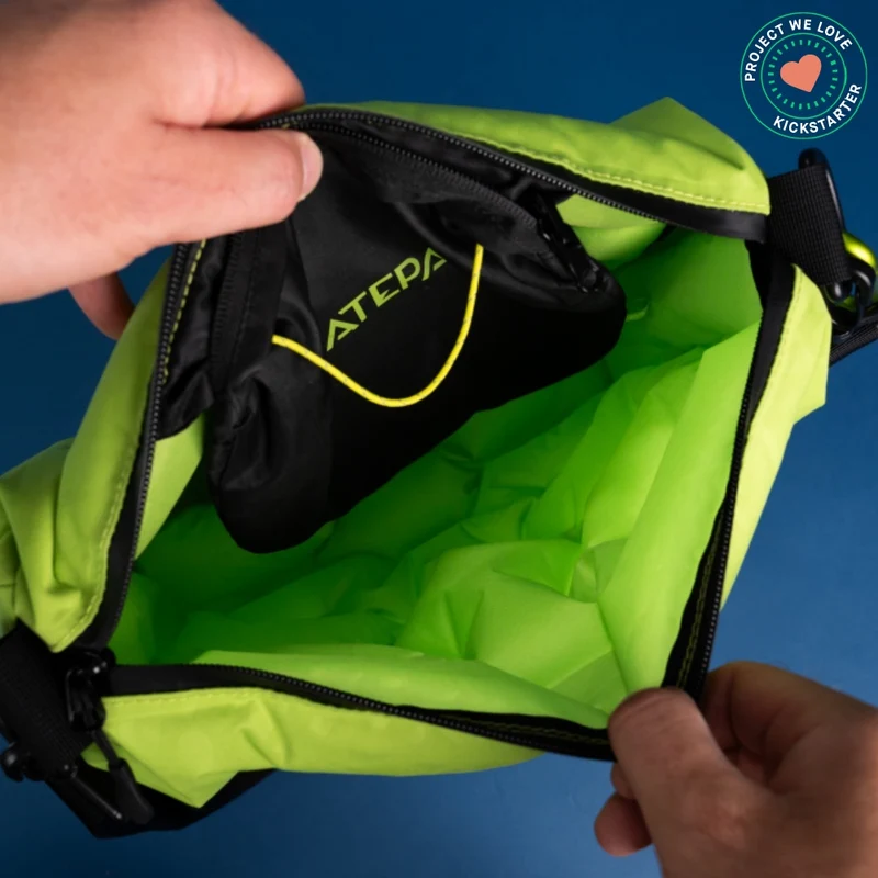 ATEPA Cloud AirBag 4-in-1 Inflatable Messenger Bag with Coffee Bean Print