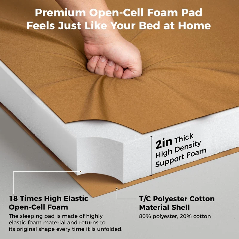 KingCamp Memory Foam Camping Mattress Camping Sleeping Pad