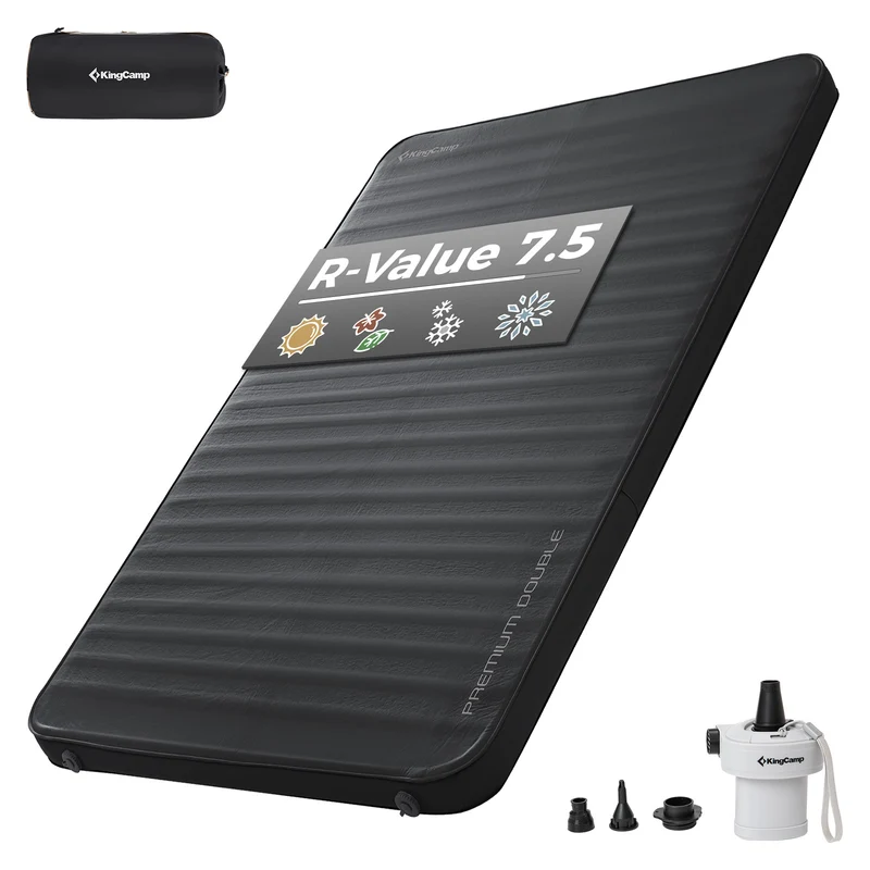 KingCamp Double Self-Inflating Camping Mattress with Pump