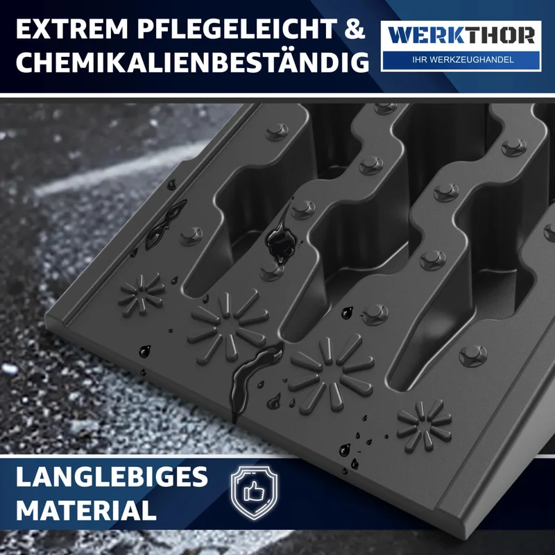 KFZ Rampe [2er Set] - Auffahrrampen für maximalen Halt bis [<3t] von Werkthor