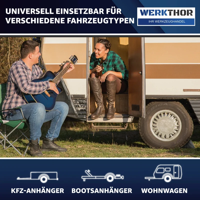 Unterlegkeile mit Halterung inkl. Befestigungsmaterial [2er Set] bis 1600kg Achslast von Werkthor