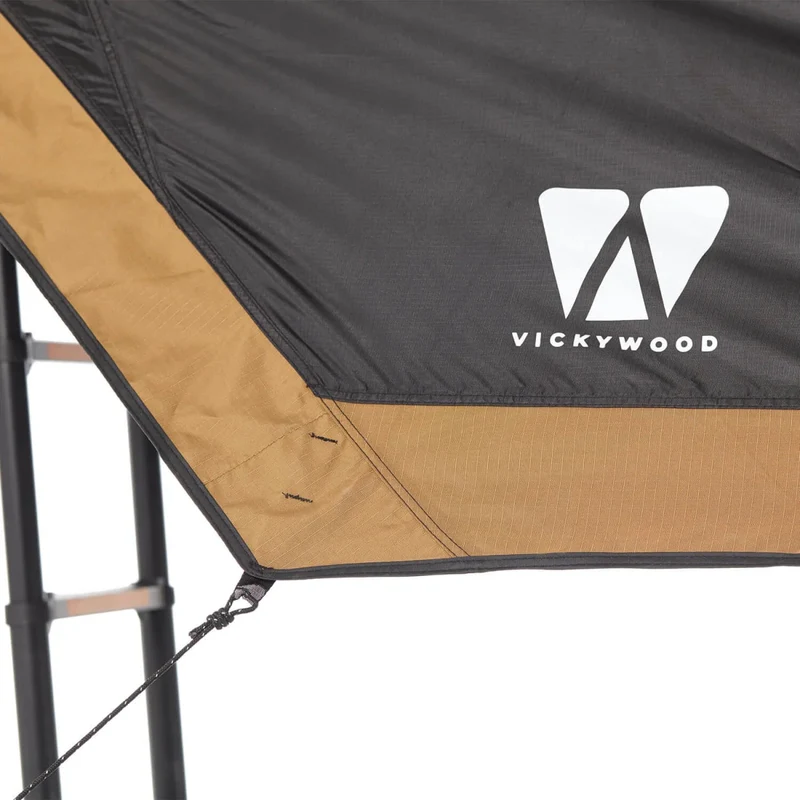 Sonnensegel zu Vickywood CUMARU LIGHT 152 schwarz goldbraun