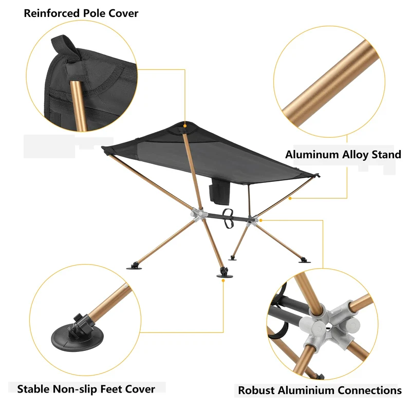 KingCamp Hammock With Stand Oversized Folding Camping Cots