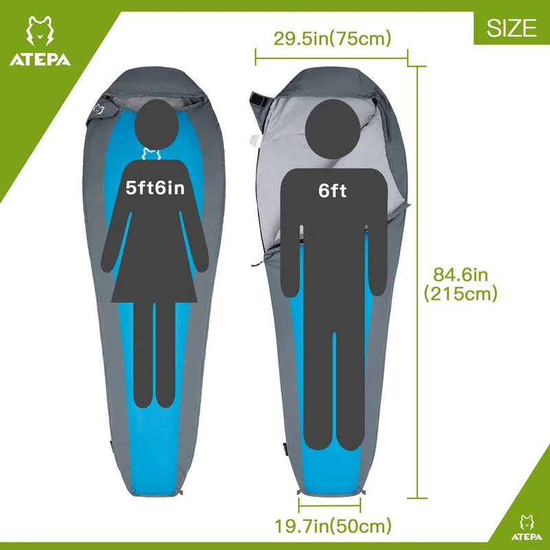 ATEPA Compact 1000 Ultra Light Sleeping Bag