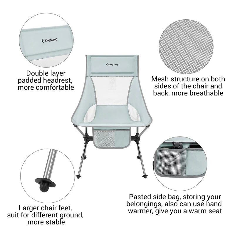 KingCamp Ultralight Highback Camping Chair