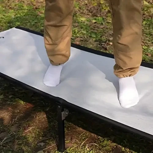 KingCamp 80" Extra Long Portable Folding Cot | 441lb Capacity Lightweight Camping Bed with 7075 Aluminum Frame