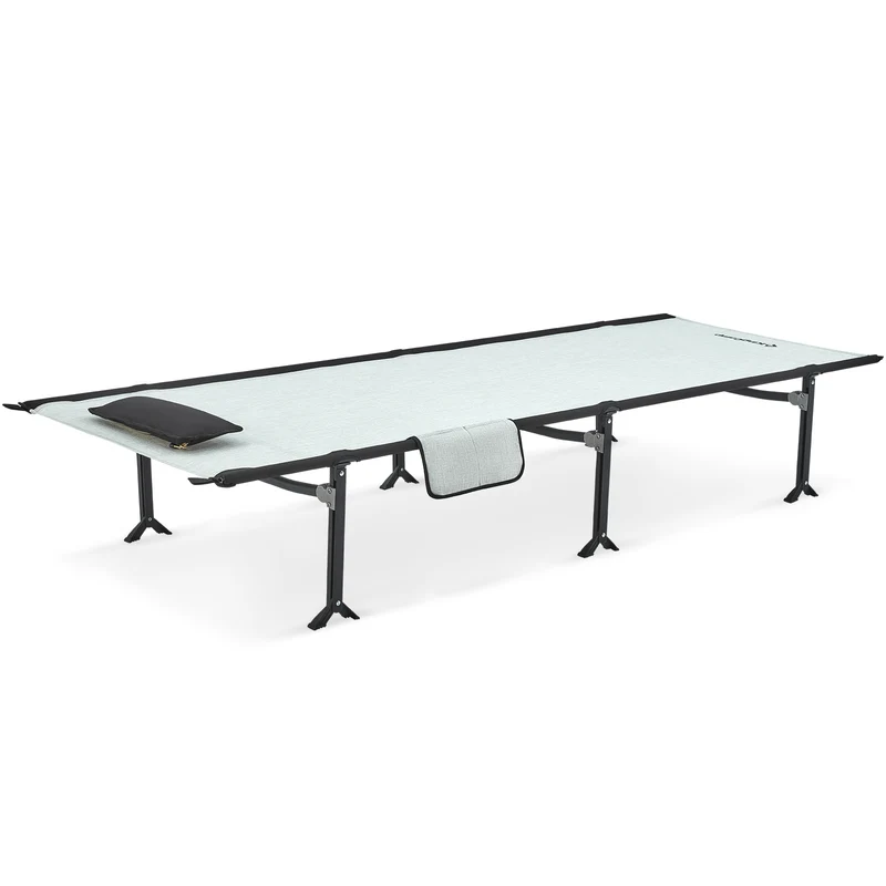 KingCamp 80" Extra Long Portable Folding Cot | 441lb Capacity Lightweight Camping Bed with 7075 Aluminum Frame