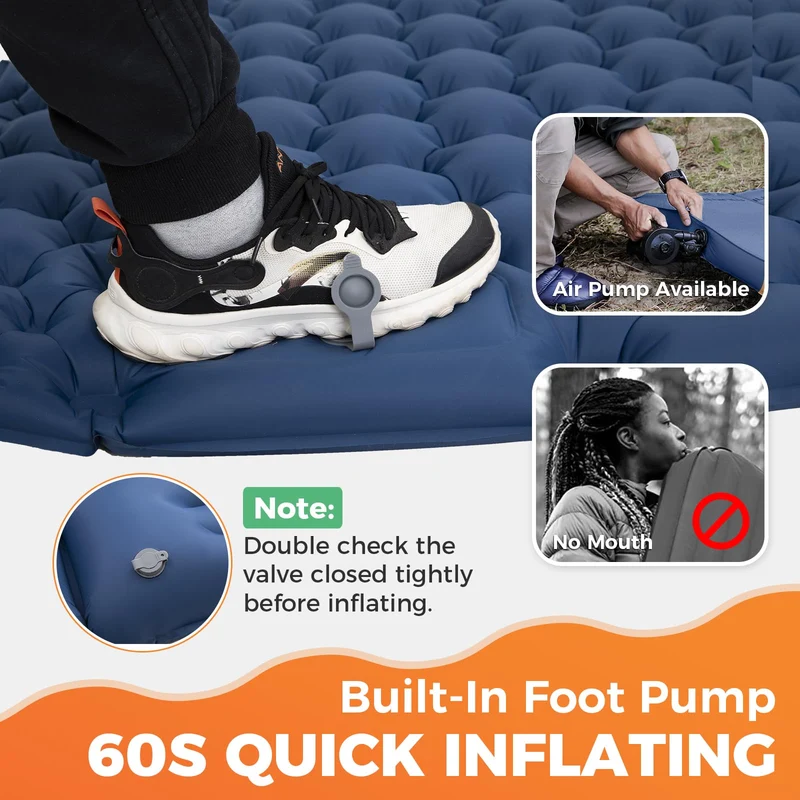 KingCamp COMFORT DUO 9 Double Air Pad | 2-Person Inflatable Camping Mattress