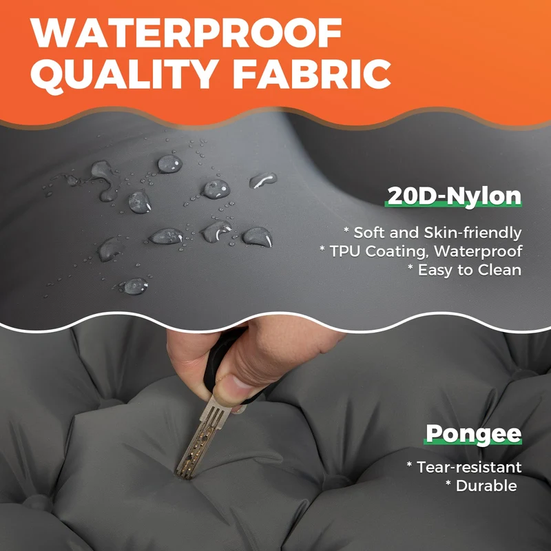 KingCamp COMFORT DUO 9 Double Air Pad | 2-Person Inflatable Camping Mattress