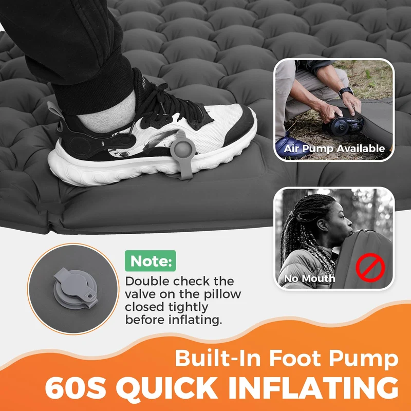 KingCamp COMFORT DUO 9 Double Air Pad | 2-Person Inflatable Camping Mattress