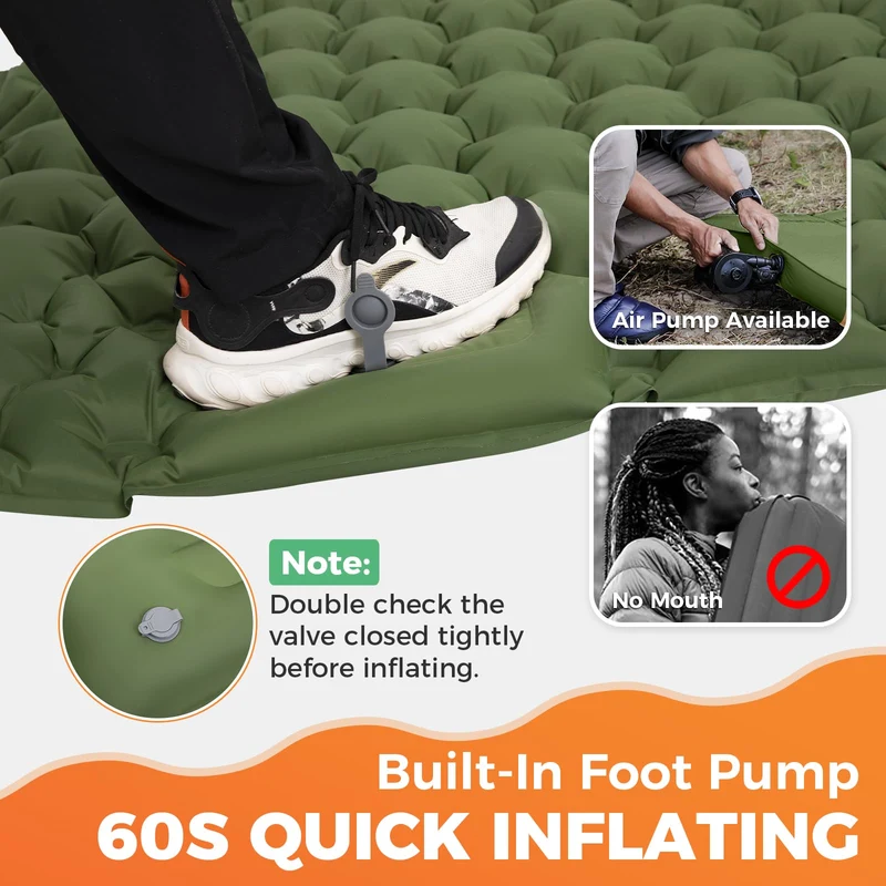 KingCamp COMFORT DUO 9 Double Air Pad | 2-Person Inflatable Camping Mattress