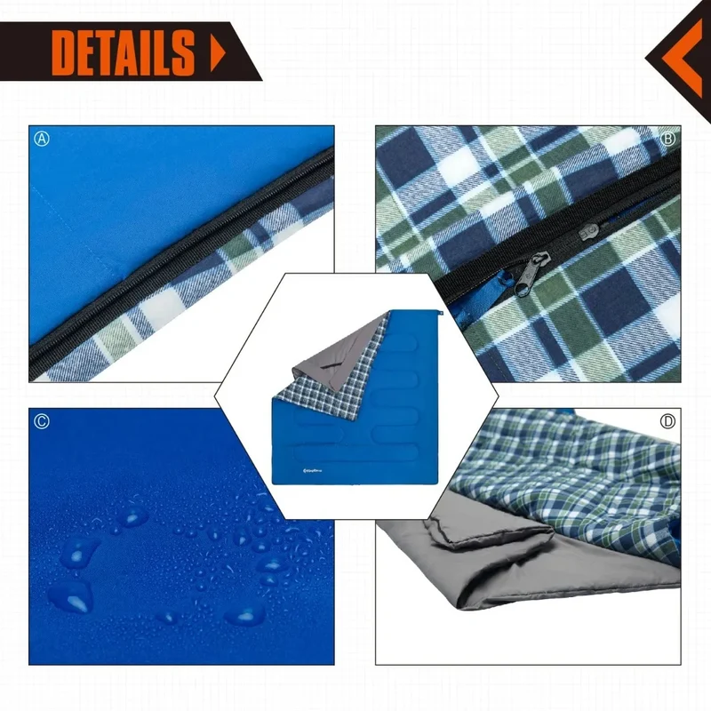 KingCamp AIRBED Double Sleeping Bag 250D