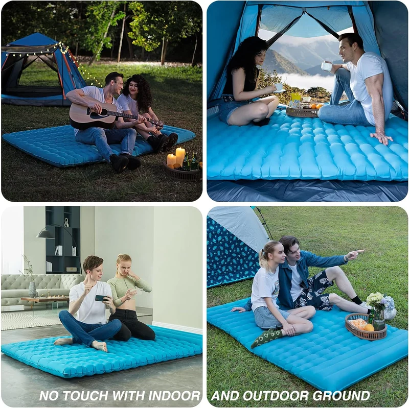 Double Sleeping Pad With Built-In Pillow