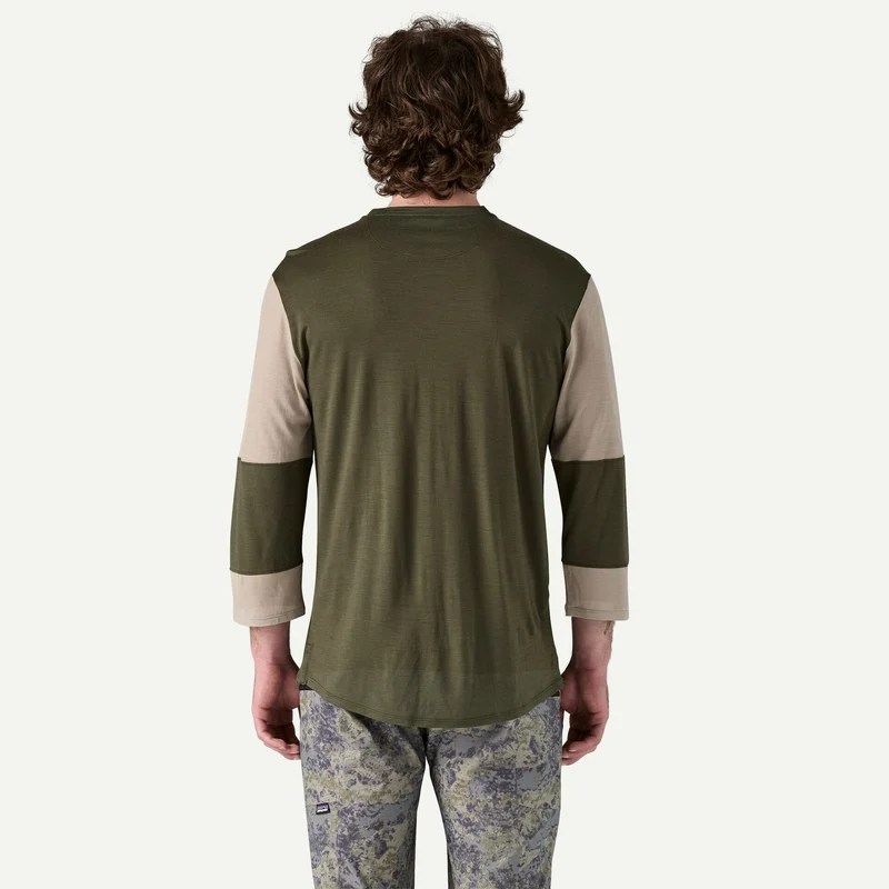 Men's Merino Blend 3/4 Sleeve Bike Jersey