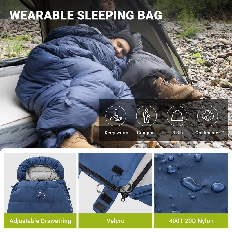 ATEPA ELEMENTS 600 Down Sleeping Bag - Wearable