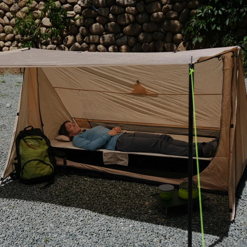 FUNDANGO Ultralight Folding Camping Cot | Extra Long & Wide 78.7" x 27.2" for Adults, 7075 Aluminum Frame Supports 275lbs, Compact Portable Cot