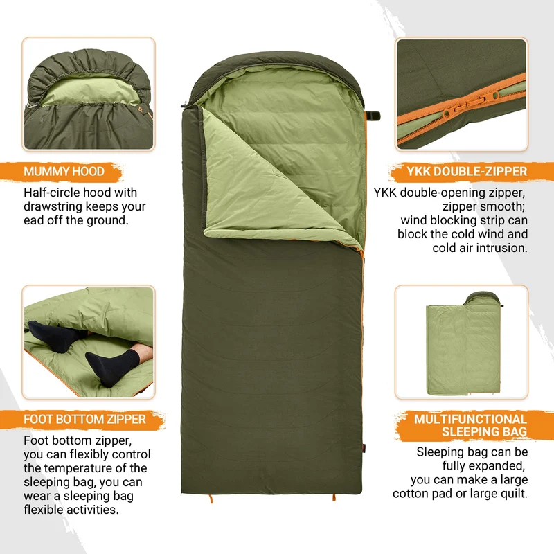 KingCamp Ultralight Down 0 Sleeping Bag with Compression Sack