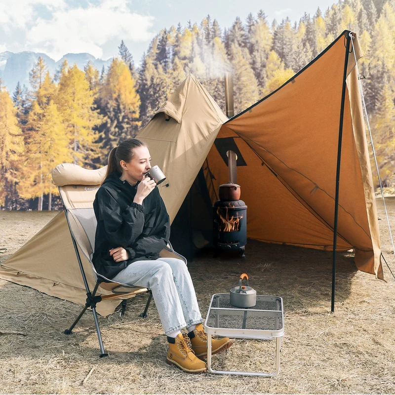 KingCamp Hot Tipi Tent with Stove Jack & Inner Tent