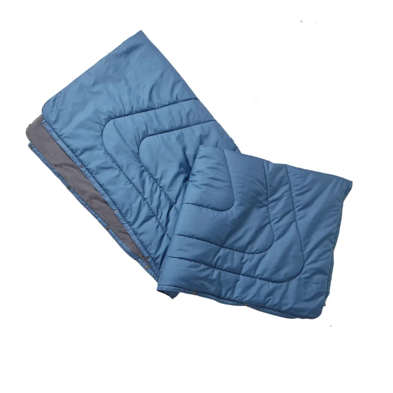 VOITED x VICKYWOOD Fleece Decke MOUNTAIN BLUE