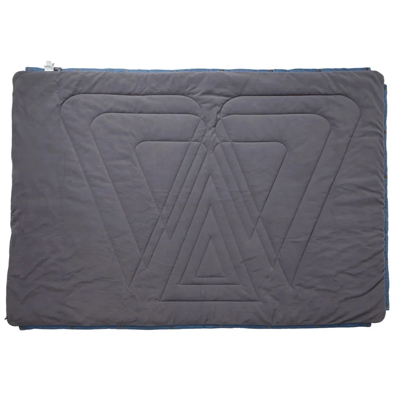 VOITED x VICKYWOOD Fleece Decke MOUNTAIN BLUE