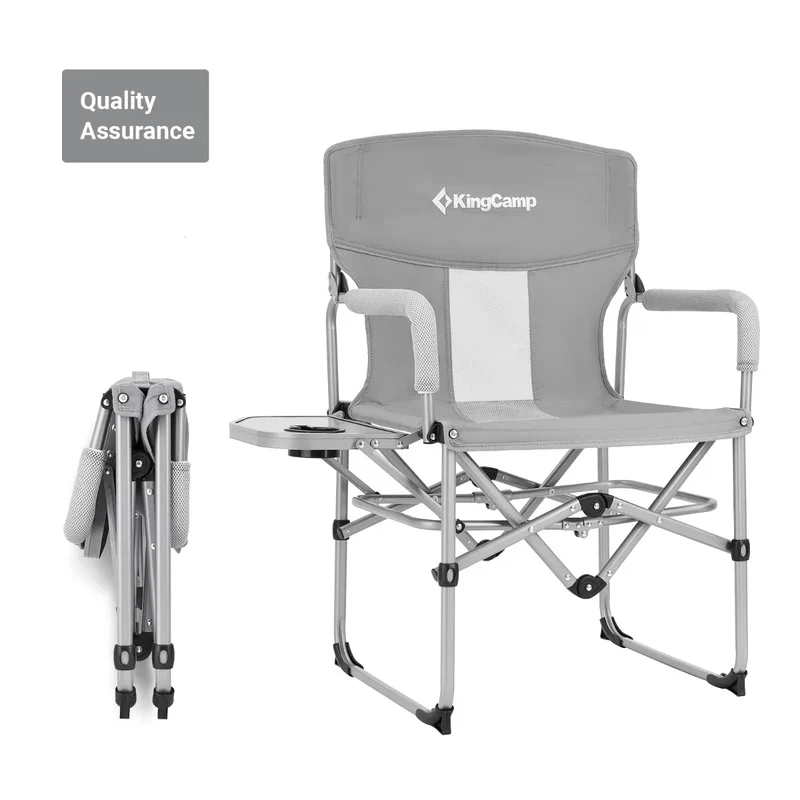 KingCamp Folding Large Director Chair with Non-slip Feet