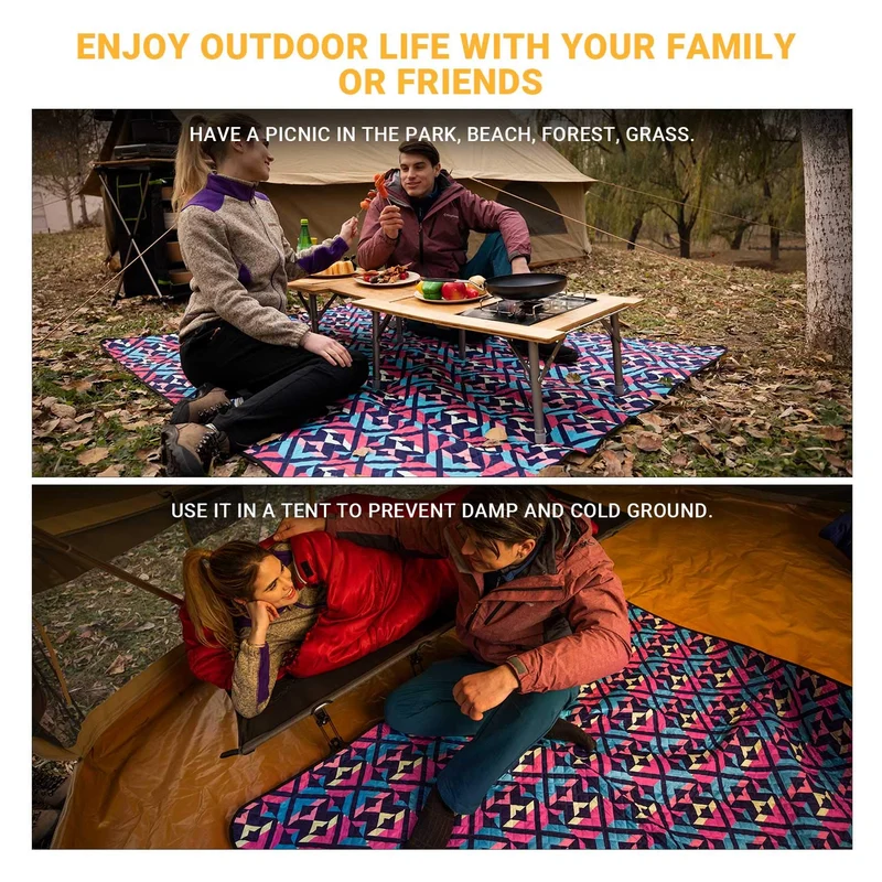 KingCamp ARIEL Picnic Rug Travel and Picnic Blanket