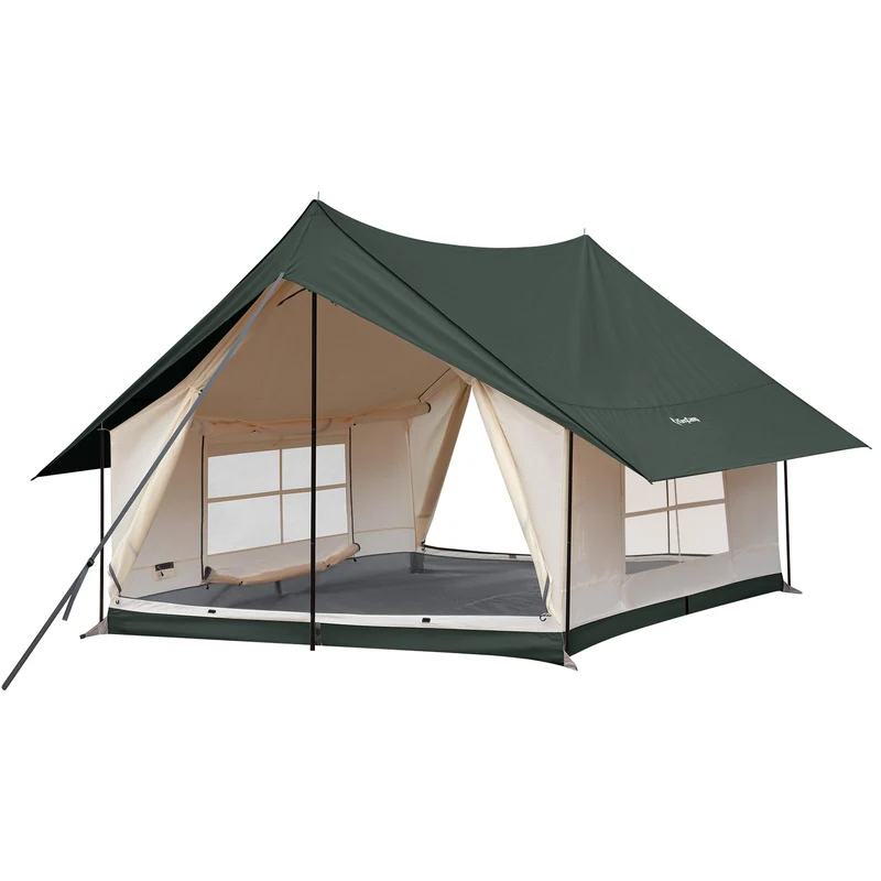 KingCamp Mountain In C2 Double-Layer House Tent Canvas Cabin Tent