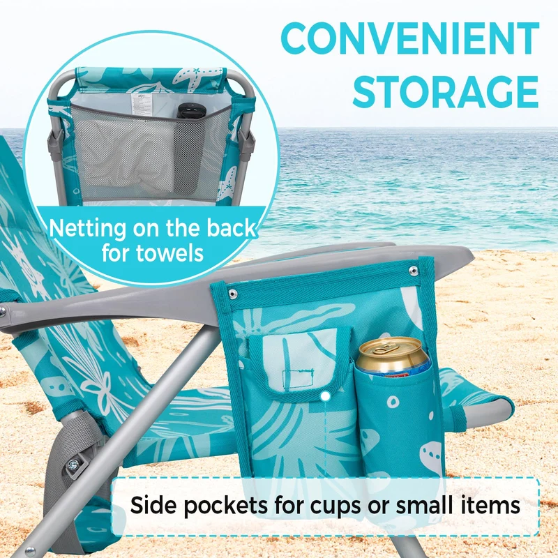 WEJOY Adjustable Beach Chair Set of 2