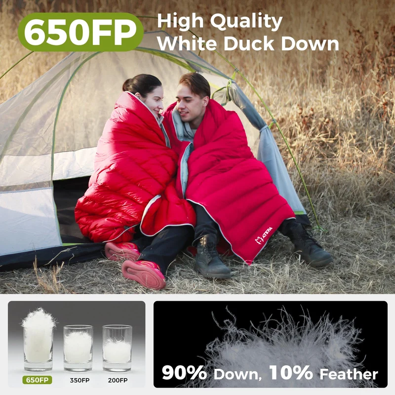 ATEPA Ultralight 650+ FP Duck Down Sleeping Bag
