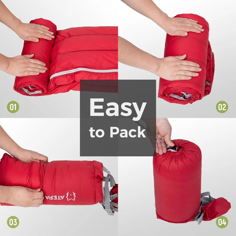 ATEPA Ultralight 650+ FP Duck Down Sleeping Bag