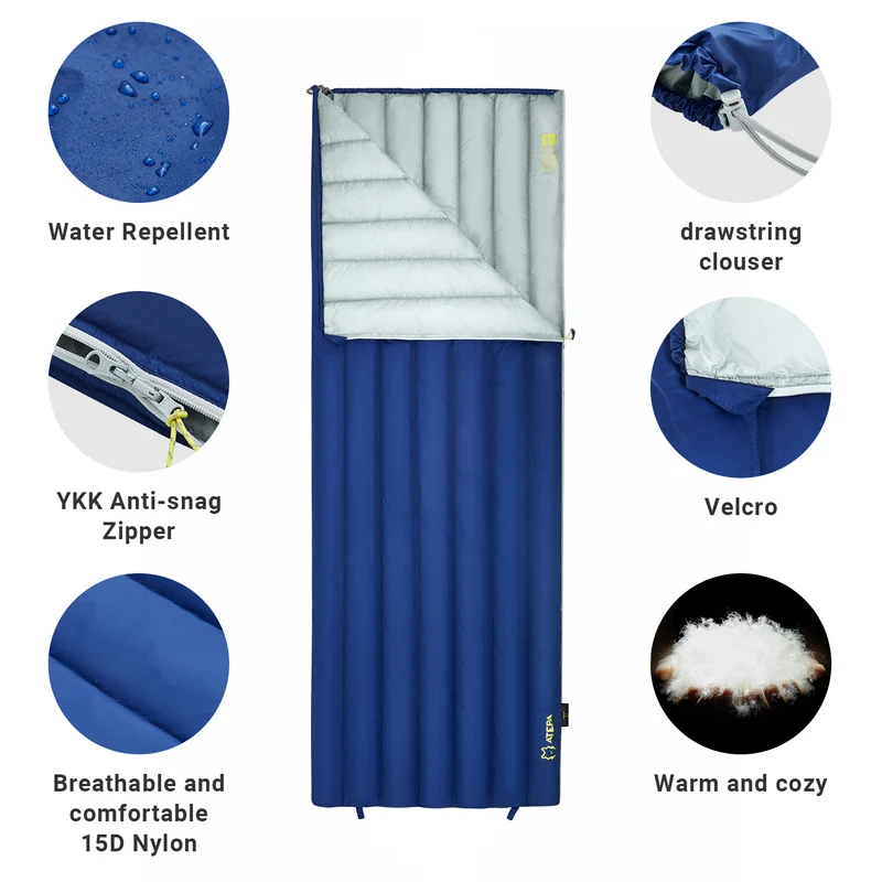 ATEPA Ultralight 650+ FP Duck Down Sleeping Bag