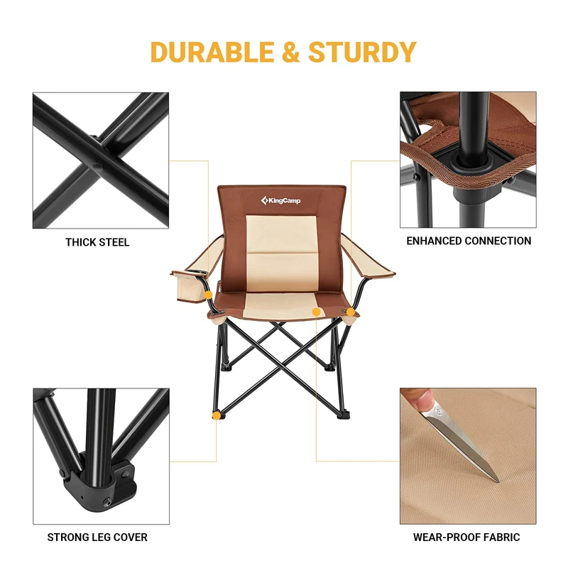 KingCamp Folding Camping Chair with Cup Holder