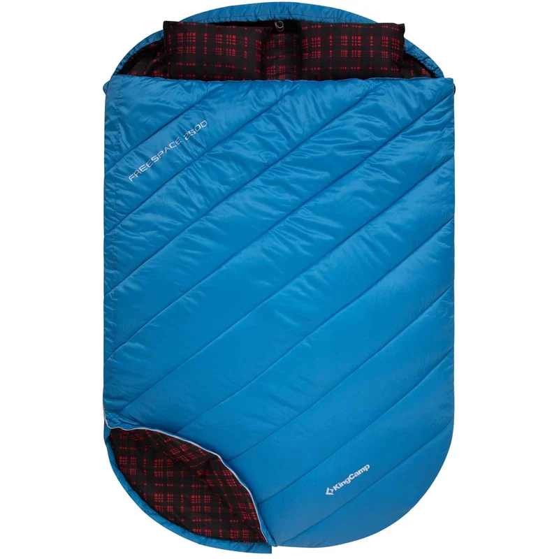 KingCamp FREESPACE 250D Double-Sized Sleeping Bag with 2 Pillows