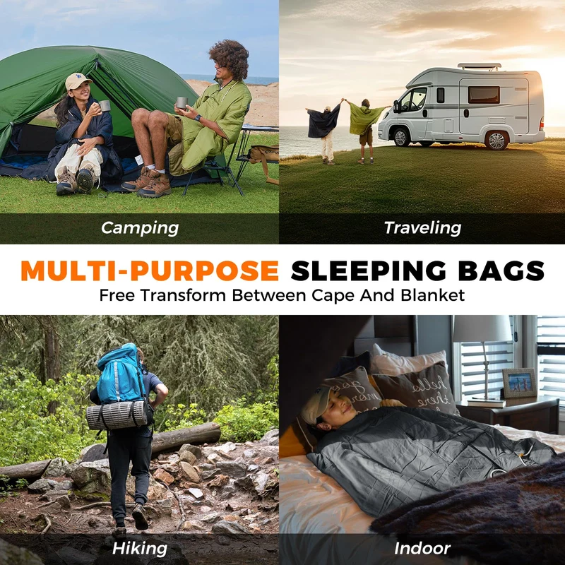 KingCamp Camping Wearable Blanket Poncho