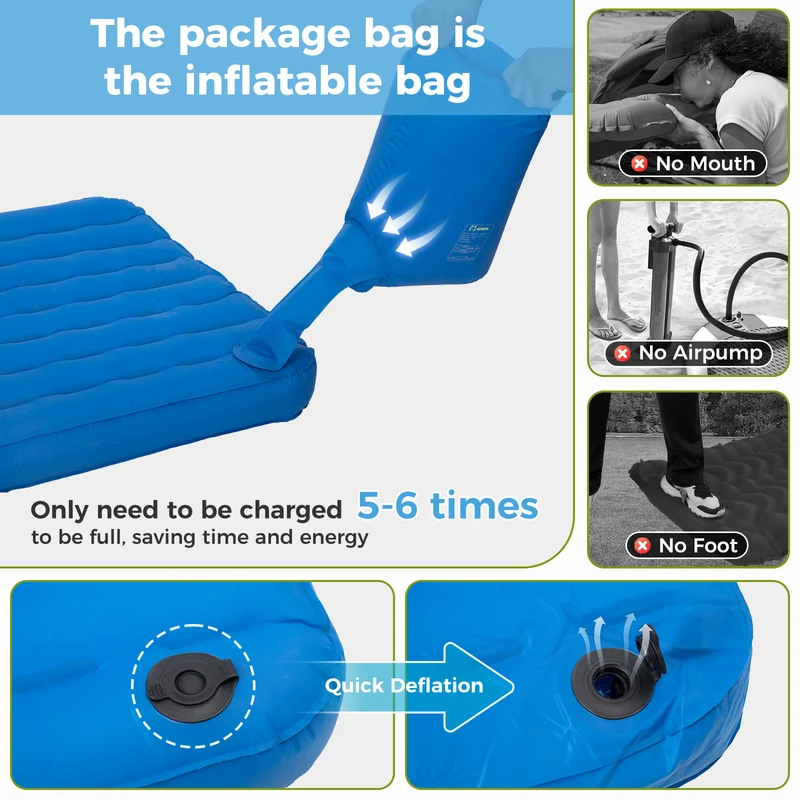 ATEPA All-Season Ultralight Insulated Sleeping Pad R-Value 6.6
