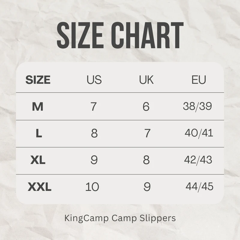 KingCamp Camping Slipper Best Indoor & Outdoor Slippers (Runs Small - Check Size Chart)