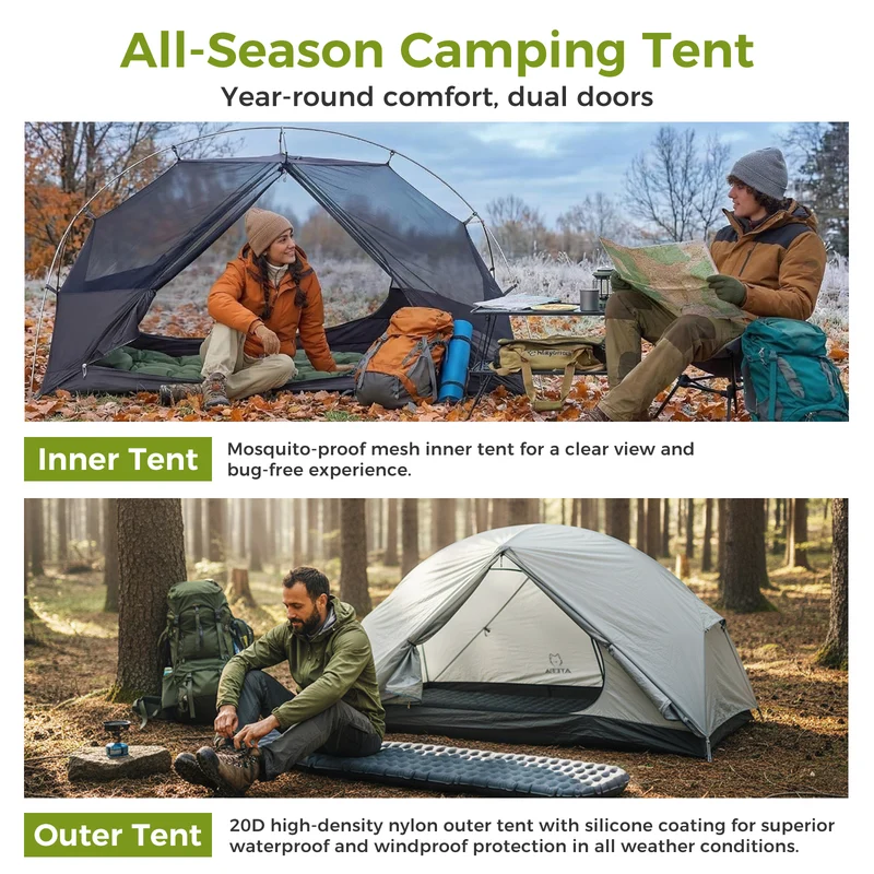 ATEPA 1-Person Ultralight Backpacking Tent