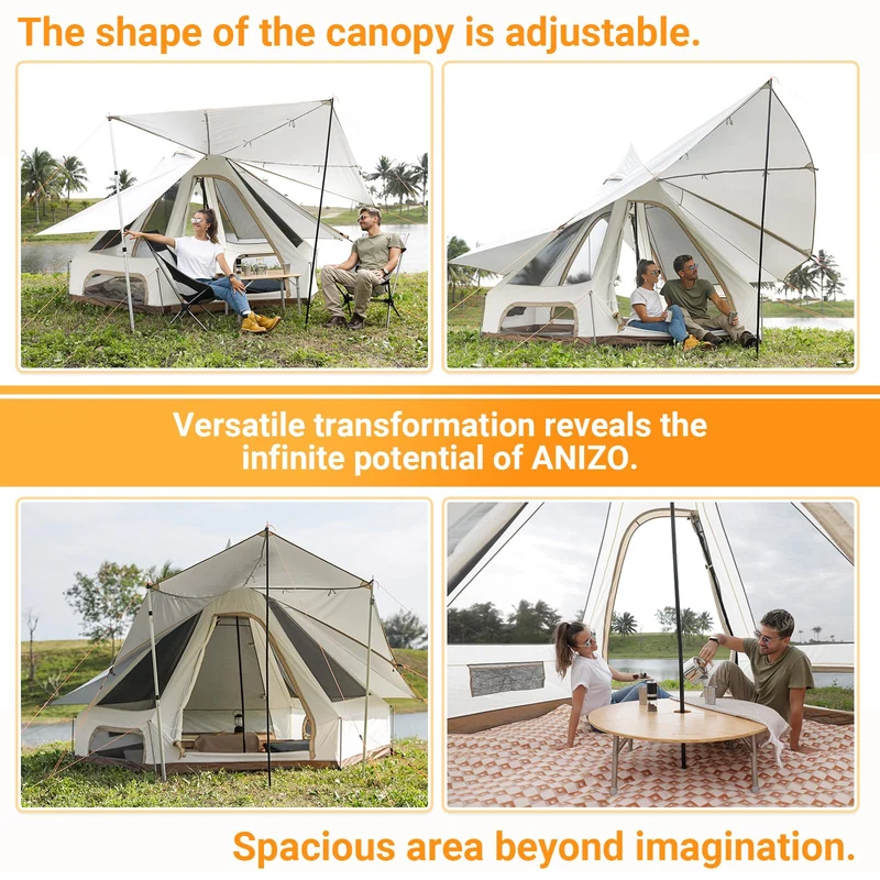 KingCamp Double Spire Canvas Camp Tent
