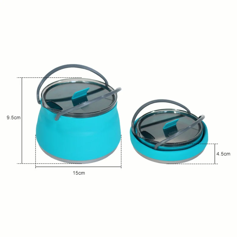 KinWild Silicone Folding Kettle Portable Tea Cooker Pot
