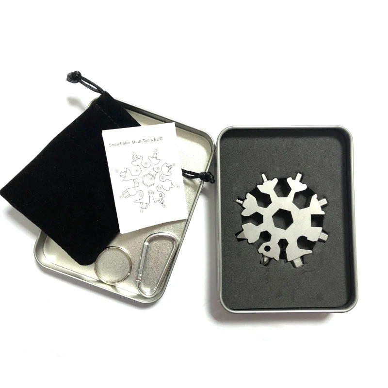 KinWild 18-in-1 Snowflake Multi-Tool Stainless Steel 5pcs