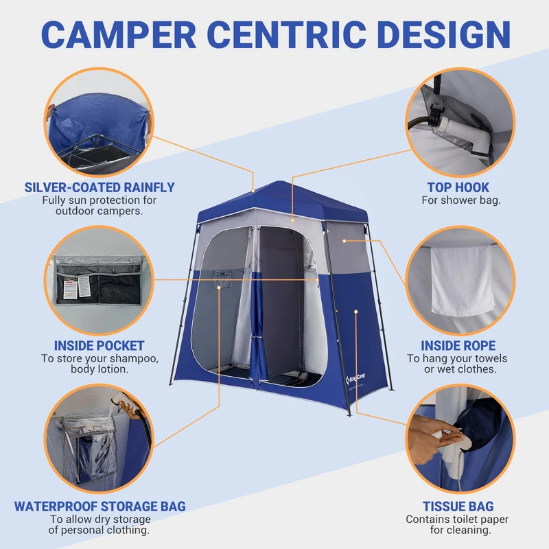 KingCamp MARASUSA Q Portable Instant Pop Up Privacy Shelter