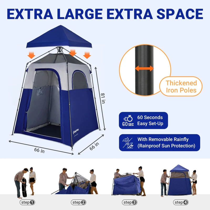 KingCamp MARASUSA Q Portable Instant Pop Up Privacy Shelter