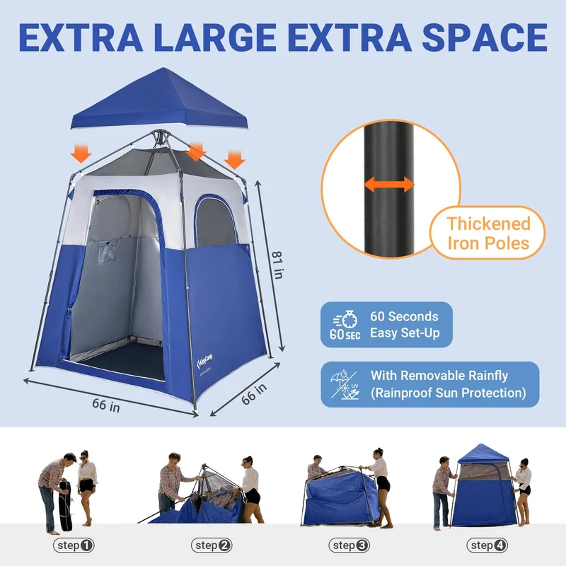 KingCamp MARASUSA Q Portable Instant Pop Up Privacy Shelter