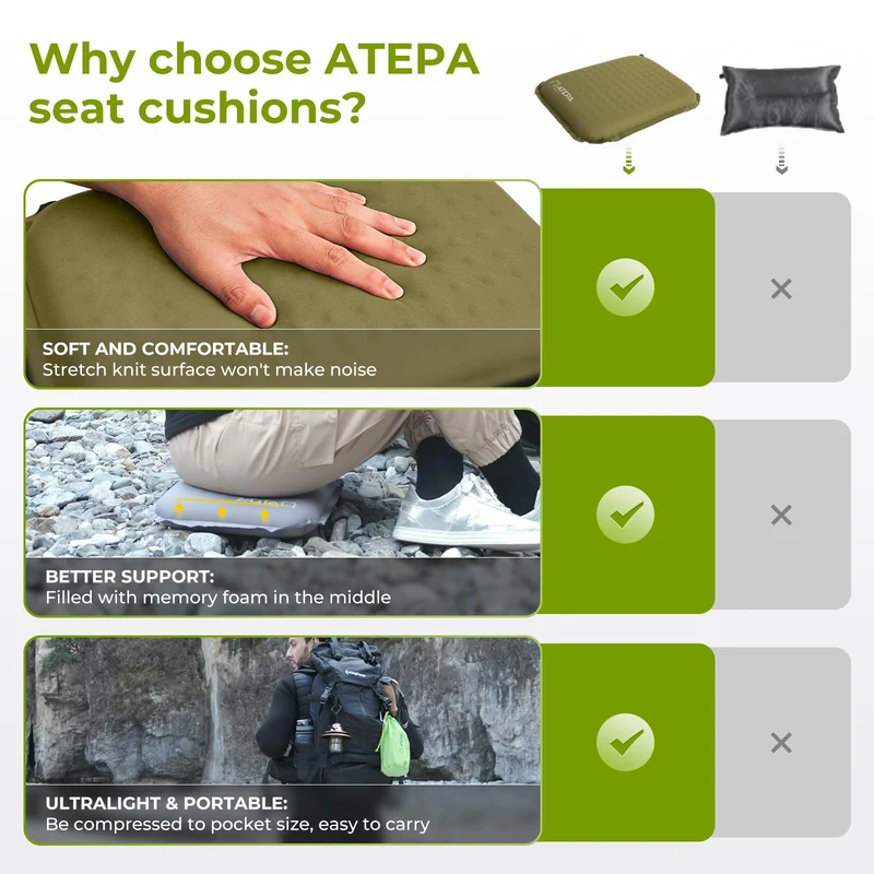 ATEPA BUBBLE 5.0 Trail Seat Inflatable Seat Cushion