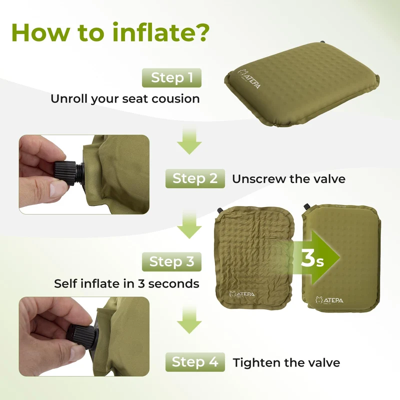 ATEPA BUBBLE 5.0 Trail Seat Inflatable Seat Cushion