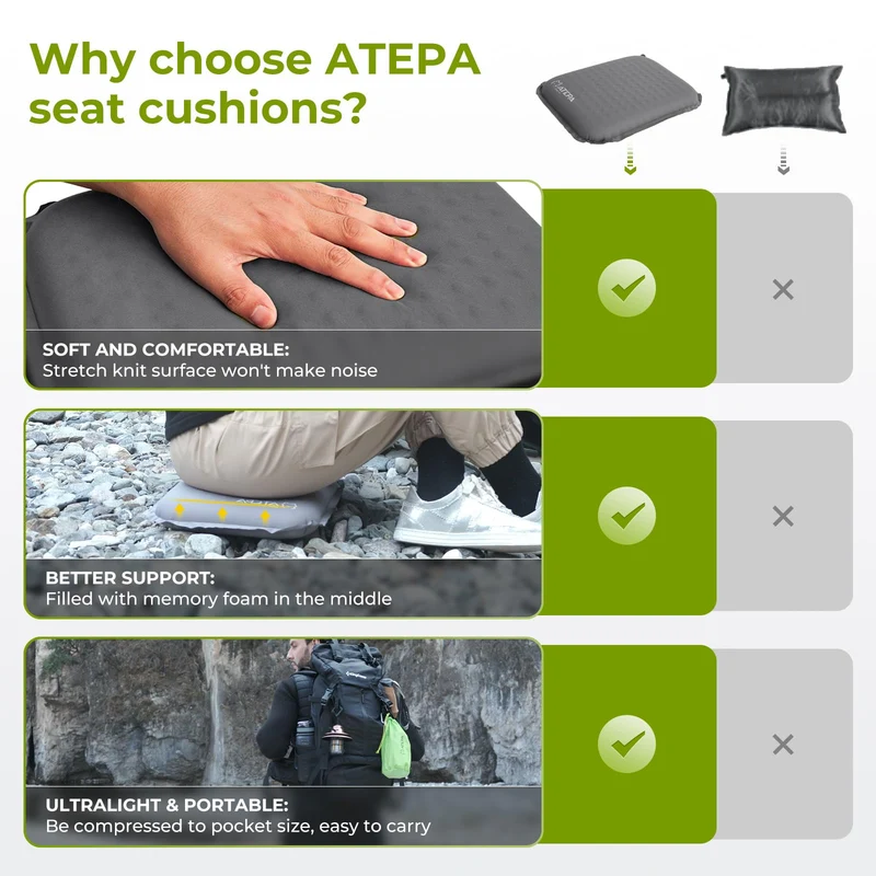 ATEPA BUBBLE 5.0 Trail Seat Inflatable Seat Cushion